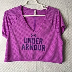 NEW Under Armour HeatGear Performance Crop Top Size XL